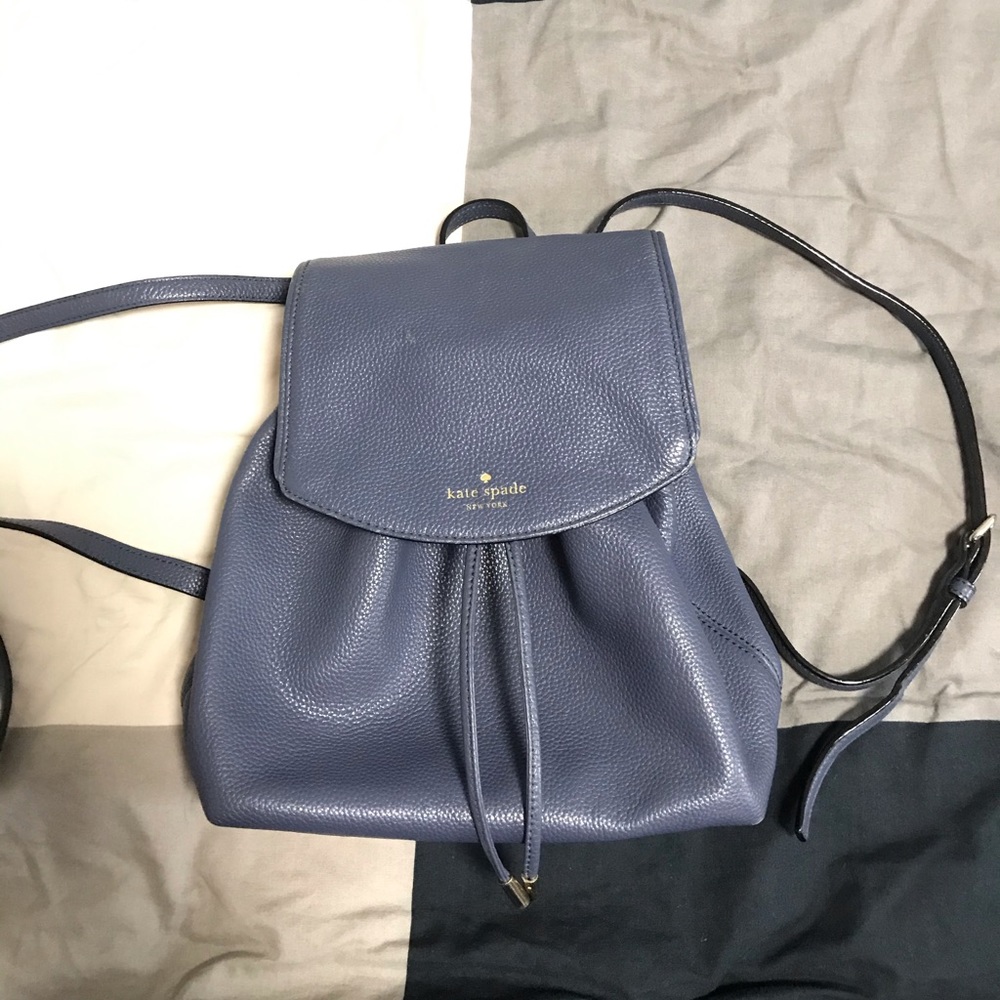 Kate Spade Blue Mini Backpack. Cute & Small!